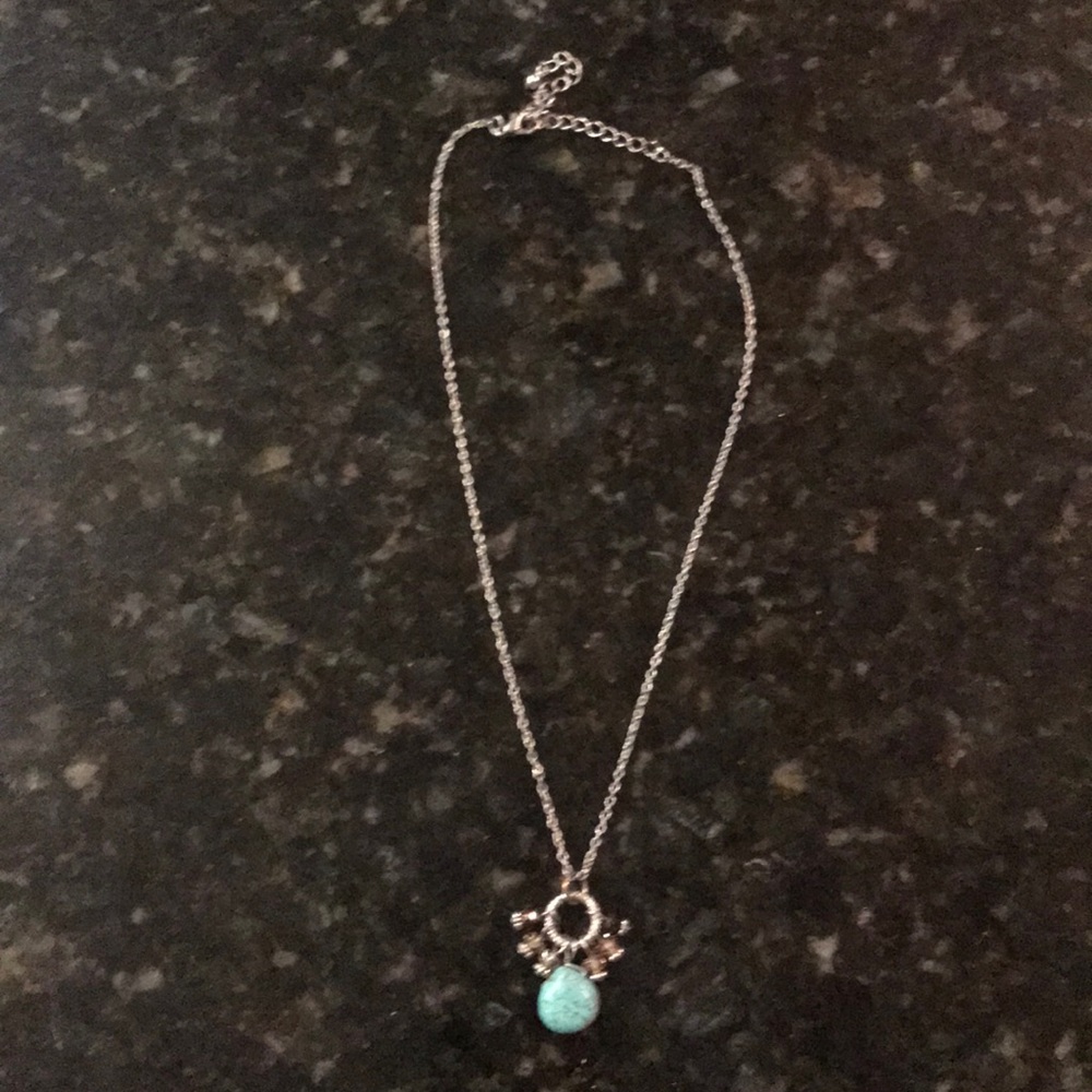Necklace with turquoise stone